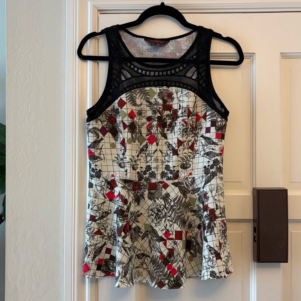 Anthropologie Ranna Gill Peplum Lace Top - Small